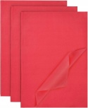 Bibuła Gładka 50 cm x 35 cm Czerwona Bibuła 60 Arkuszy do Pakowania