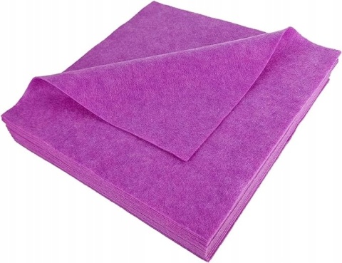 Filc Tkanina 30 x 30cm do Rękodzieł Zabaw Kreatywnych 20 szt. Fioletowy