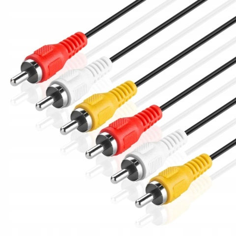 Kabel audio-wideo TNP 3 RCA AV 7,5m 3 przewody