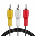 Kabel audio-wideo TNP 3 RCA AV 7,5m 3 przewody