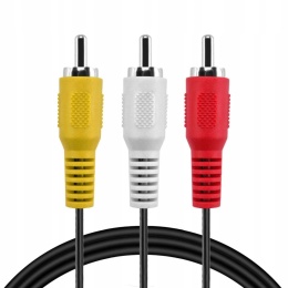 Kabel audio-wideo TNP 3 RCA AV 7,5m 3 przewody