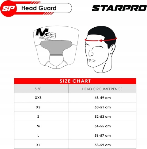 Kask sparingowy treningowy do sztuk walki Kickboxingu Muay thai Taekwondo S