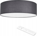 Lampa sufitowa LED 22 W Okrągła Ø 40 cm z pilotem Kolor ciemnoszary