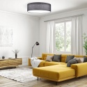 Lampa sufitowa LED 22 W Okrągła Ø 40 cm z pilotem Kolor ciemnoszary