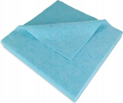 MATERIAŁ FILCOWY TKANINA JASNY NIEBIESKI 30 X 30 CM 20 SZTUK
