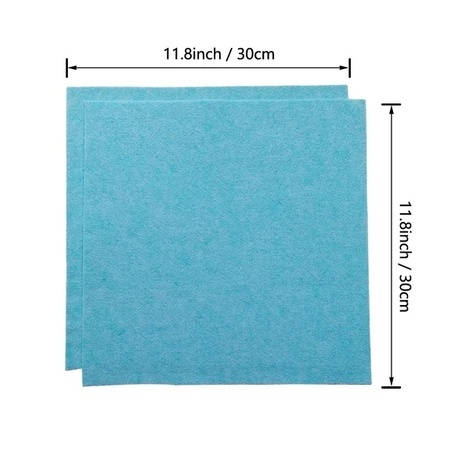 MATERIAŁ FILCOWY TKANINA JASNY NIEBIESKI 30 X 30 CM 20 SZTUK