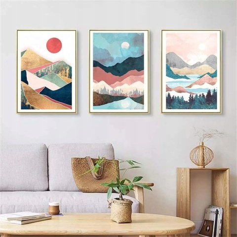 Malowanie diamentowe 5D zestaw 6 obrazów 30x40 cm dekoracja