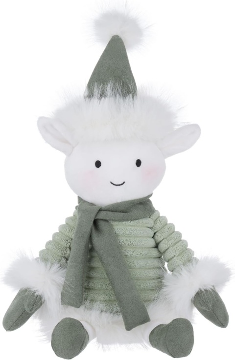 Maskotka pluszak zabawka świąteczna na Boże Narodzenie biały elf 23cm