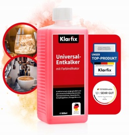 Odkamieniacz uniwersalny do urządzeń AGD chemia niemiecka Klarfix 500ml