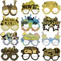 Okulary imprezowe na Nowy Rok Okulary sylwestrowe Papierowe Zestaw 24szt