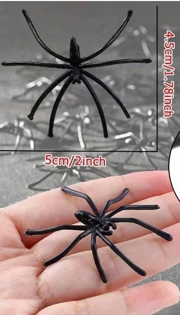 Pajęczyna sieć pająka dekoracja na Halloween 100g + plastikowe pająki 30szt