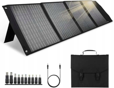 Panel słoneczny turystyczny ładowarka solarna składana 100W 18V 52x142cm
