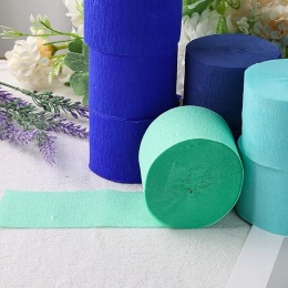 Papier Krepowy Krepina Rozciągliwa Gruba Bibuła 4,5 cm x 25 m 15 Rolek