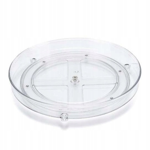 Pojemnik Na Przyprawy Taca Obrotowa Kuchenna Organizer 27cm Przezroczysty