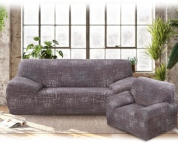 Pokrowiec na fotel 1-osobowy Rozciągliwy 90-140cm Spandex kolor Brązowy