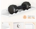 Półki wiszące ścienne do pokoju dziecięcego plastikowe białe 38cm 4 sztuki
