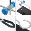 Statyw chemiczny stojak labolatoryjny z uchwytami metalowy 30 cm