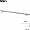 Uchwyt meblowy do szafek szuflad chrom 385mm 10szt