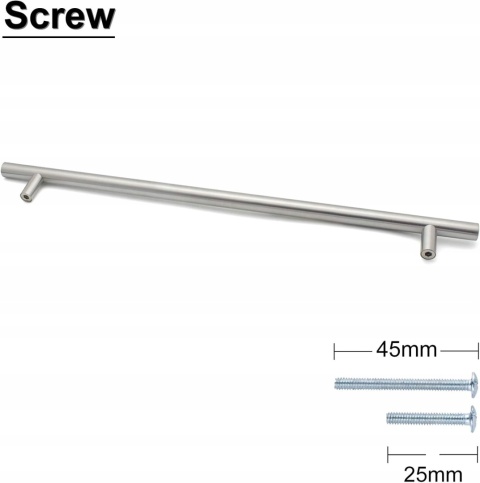 Uchwyt meblowy do szafek szuflad chrom 385mm 10szt