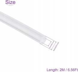 Wąż do akwarium Nylonowy 4mm x 4m Przezroczysty