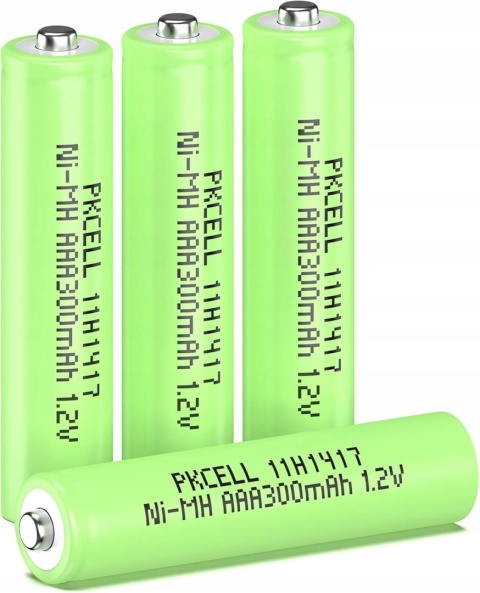 Akumulatorki AAA 300mAh 1,2V NiMH do lamp solarnych 4 szt