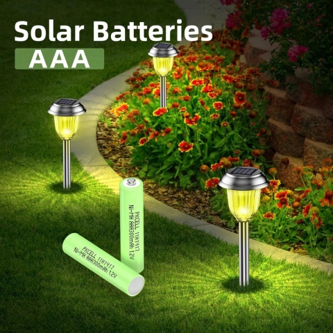 Akumulatorki AAA 300mAh 1,2V NiMH do lamp solarnych 4 szt