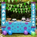 Banery Urodzinowe Na Drzwi Happy Birthday Niebiesko Fioletowe 2 Szt