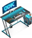 Biurko gamingowe ODK 100 × 50 RGB uchwyt na kubek hak na słuchawki