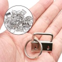 Breloczki do kluczy zestaw 60 szt do smyczy filcu DIY metalowe akcesoria