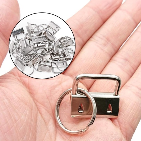 Breloczki do kluczy zestaw 60 szt do smyczy filcu DIY metalowe akcesoria