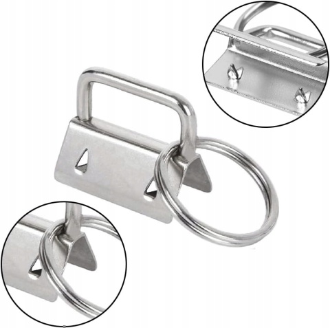 Breloczki do kluczy zestaw 60 szt do smyczy filcu DIY metalowe akcesoria