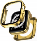 Etui Apple Watch 44mm Złote Wodoodporne Szkło Hartowane