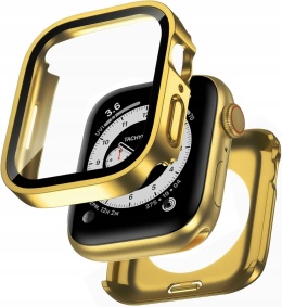 Etui Apple Watch 44mm Złote Wodoodporne Szkło Hartowane