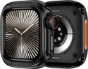 Etui Apple Watch 46 mm Ultra styl pancerne czarne Series 10 obudowa