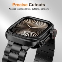 Etui Apple Watch 46 mm Ultra styl pancerne czarne Series 10 obudowa