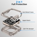 Etui Apple Watch 46 mm tytanowe pancerne aluminium silikon Series 11 10