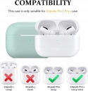 Etui Silikonowe Do AirPods Pro 2 i 1 Zielone Z Karabinczykiem