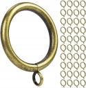 Kółka do zasłon metalowe 38 mm antyczny brąz do karnisza 41 szt