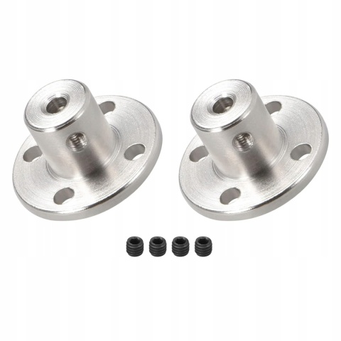 Łącznik wału 3 mm H12 D10 sprzęgło do modeli RC DIY srebrny