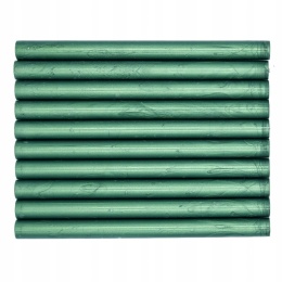 Laski lakowe do pieczęci zielone 10 szt do pistoletu 11 mm zestaw