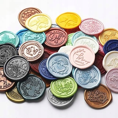 Laski lakowe różowe do pieczęci 10 szt 11 mm do pistoletu zestaw