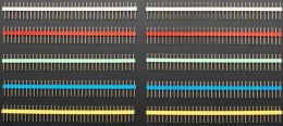 Listwy goldpin męskie 36 pin rainbow 10 szt do Arduino elektroniki
