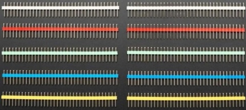 Listwy goldpin męskie 36 pin rainbow 10 szt do Arduino elektroniki