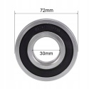 Łożysko kulkowe 6306 2RS 30 x 72 x 19 mm uszczelnione stalowe