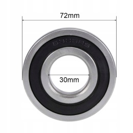 Łożysko kulkowe 6306 2RS 30 x 72 x 19 mm uszczelnione stalowe