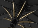 Parasol golfowy automatyczny wentylowany duży czarno-żółty 136cm