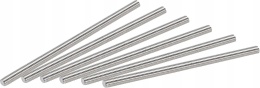 Pręt gwintowany M5 100 mm stal nierdzewna 304 gwint pełny 12 szt