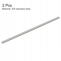 Pręt gwintowany M6 200 mm stal nierdzewna 304 gwint pełny zestaw 2 szt