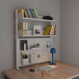 Regał CE 83 cm x 95 cm x 18 cm biały