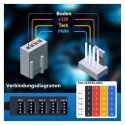 Rozdzielacz PWM 4 pin do 5 wentylatorów 12V hub wentylatorów 2szt